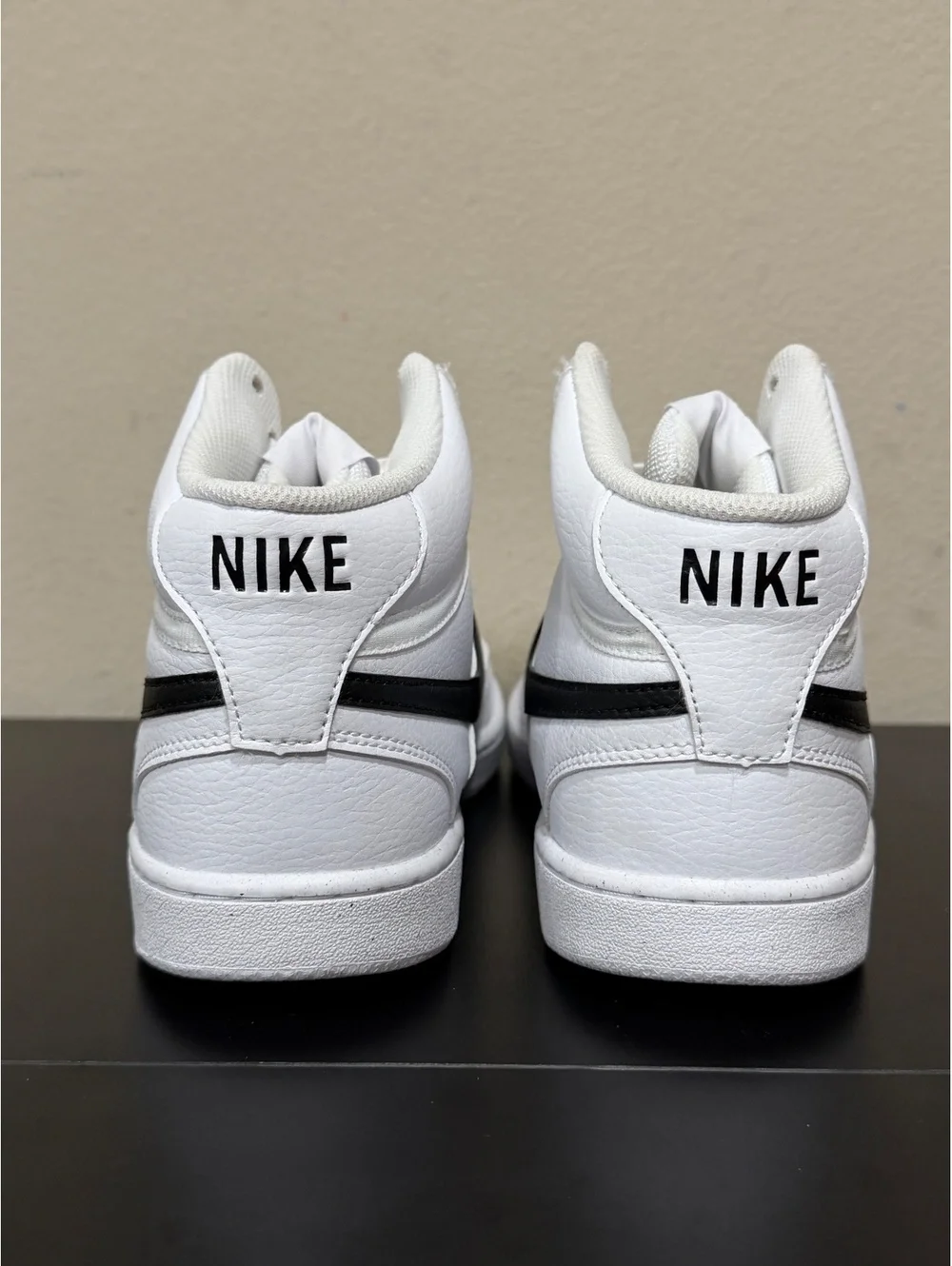 Size 10 - Nike Court Vision Mid Next Nature “White Black”